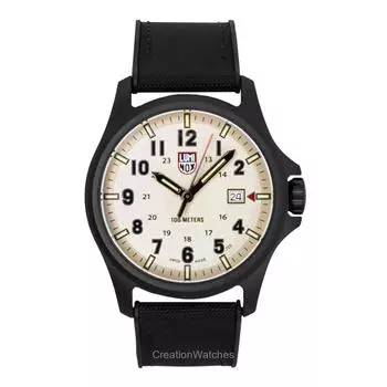 Luminox Atacama Field Черный резиновый ремешок Серый циферблат Кварцевые XL.1971.SET 100М Мужские часы с дополнительным ремешком серый