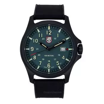 Luminox Atacama Field каучуковый ремешок зеленый циферблат кварцевые часы XL.1977 100M мужские часы зелёный