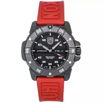Luminox Master Carbon Seal Каучуковый ремешок с черным циферблатом Швейцарские автоматические дайверские часы XS.3875 200M Мужские часы чёрный