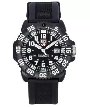 Luminox оригинальные темно-синие уплотненные резиновые ремешки с черным циферблатом, швейцарские кварцевые дайверские часы XS.3051.F 200M, мужские часы