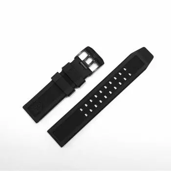 Luminox Оригинальный сменный ремень LUMINOX серии 3050, резиновый ремень полностью черный, ширина 23 мм 08901151 Rubber-07 (черная пряжка) ФП.3050.20.БПЛ ФП3050.20Б чёрный