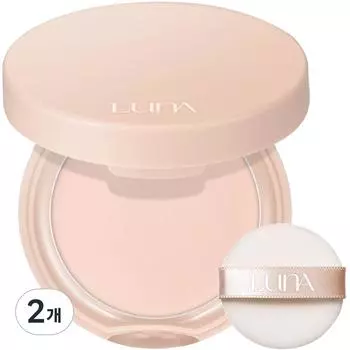 Luna Fixer Powder Pact 8 г, нейтральный бежевый, 2 упаковки