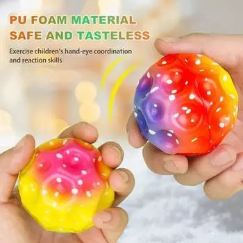 Луна Космос Прыгающие Мячи для Детей Уникальные Звуковые Эффекты Прыгающий Мяч Светодиодная Подсветка