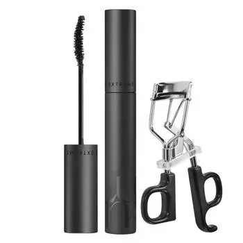 Luna Тушь для ресниц Lash Extreme Fixing + набор щипцов для завивки Curl Fixing, 1 набор, нет. 01 черный