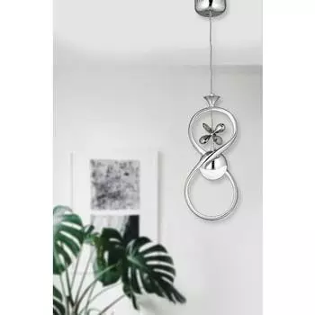Luna Lighting Современная роскошная подвесная светодиодная люстра Chrome