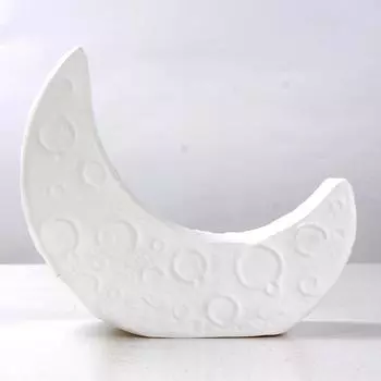 Луна Вселенная Звездное небо Серия Настольные украшения Креативная скульптура в форме полумесяца Модель комнаты Спальня Гостиная Аксессуары