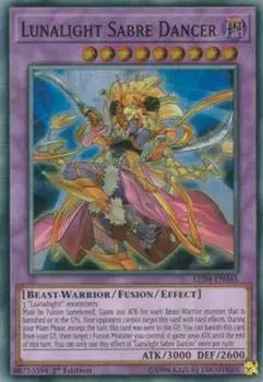 Lunalight Saber Dancer версия 1-е издание Супер Легендарные Дуэлянты Сестры Розы Yu-Gi-Oh LED4-EN045 (английский редкий)