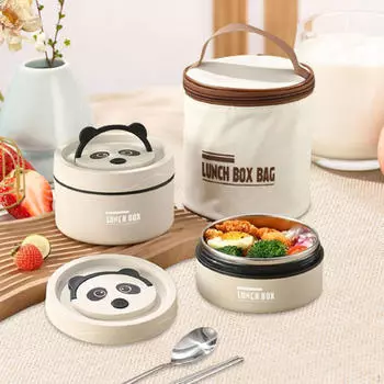 Набор контейнеров для ланча с герметичной крышкой и сумкой для ланча, складной ланч-бокс Bento Snack для