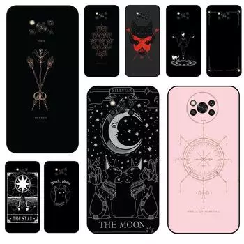 Лунная Таро Ведьма Уиджа для Xiaomi Poco X3 Pro Jeunes Черный Водонепроницаемый Чехол Для Мобильного Телефона Xiaomi Poco X3 NFC Аксессуары Poco X3 NFC