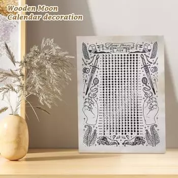 Лунный календарь Деревянные поделки Украшения для дома One Size