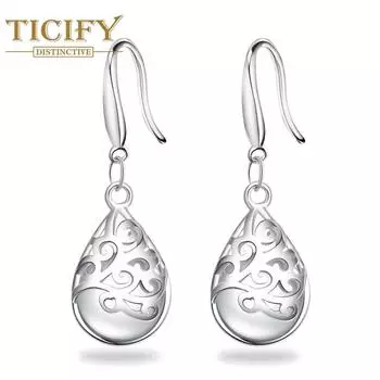 Лунный Камень Уха Женские Желания Цветочные Серьги Продвинутые Сладкие Серьги белый