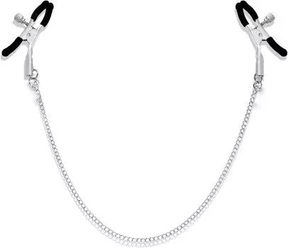 LUOOV Nipple Clamps Adjustable Pressure Body Chain Necklace Stainless Steel Nipple Clips for Couple