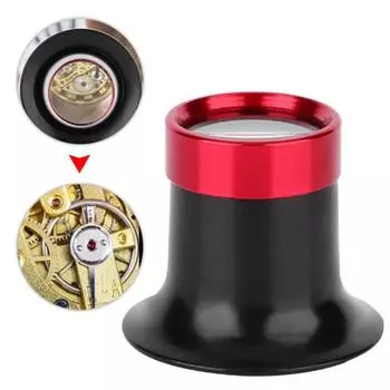 Лупа для ремонта часов, портативная лупа из алюминиевого сплава высокой четкости, 10X лупа для ремонта глаз, инструмент для домашнего использования