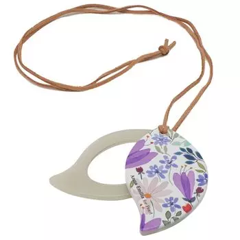 Лупа с жемчугом Anna Emilia Подвеска Лупа с цветочным узором Фиолетовый 072070 1.75x