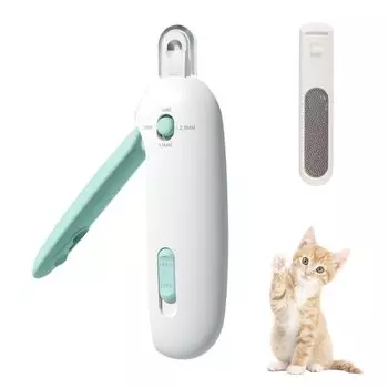 LUPAPA Cat Nail Stainless Splash Prevention Предотвращает Включает Скрытый Отскок Коготь Для Безопасных И Кусачки Для Когтей Для Маленьких Собак и Когтерез, Стальной, синий