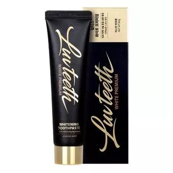 Luptys White Premium Отбеливатель для зубов со вкусом жасмина и мяты, 80 г, 1 шт.