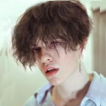 LUPU синтетические короткие вьющиеся волосы парик для мальчиков черный коричневый натуральный искусственные накладные волосы для мужчин красивый термостойкий на Рождество Хэллоуин 30CM