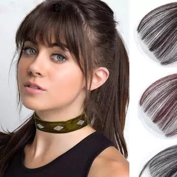 LUPU женские волосы челка заколка для наращивания волос челка натуральный черный коричневый челка волосы 13CM