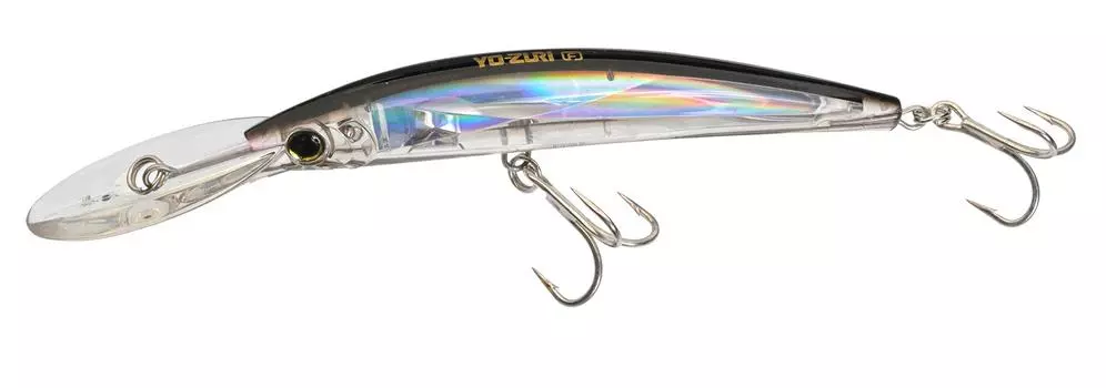 Lure Crystal 3D Minnow Deep Diver 150mm C4 YO-ZURI (F) F1154-C4 (Silver Black)