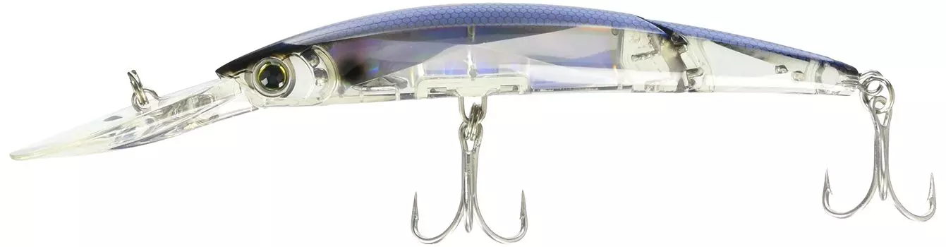Lure Crystal 3D Minnow Deep Diver Jointed 130mm B YO-ZURI F1155-B (Silver Blue)