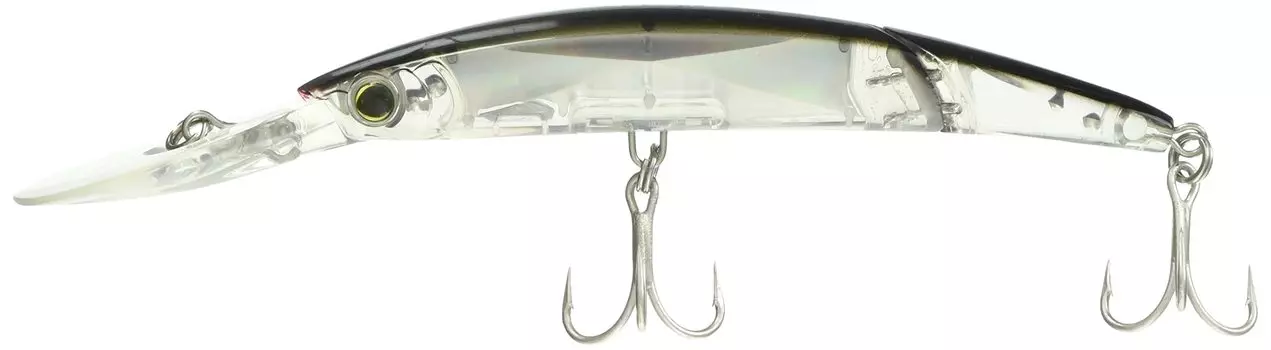 Lure Crystal 3D Minnow Deep Diver Jointed 130mm C4 YO-ZURI F1155-C4 (Silver Black)