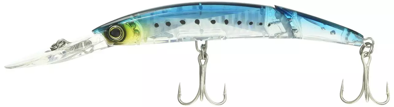 Lure Crystal 3D Minnow Deep Diver Jointed 130mm GHIW YO-ZURI F1155-GHIW (Sardine)