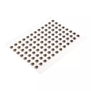 Lure Fishing Lure Eyes Stickers 10mm 12mm 3D-Holographic 6mm серебряный