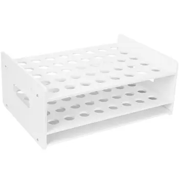 Lurrose Деревянная подставка для ножниц Настольный органайзер Стойка для хранения 40 отверстий Органайзер для стола Школьные домашние офисные принадлежности Подставка для ножниц для искусства белый