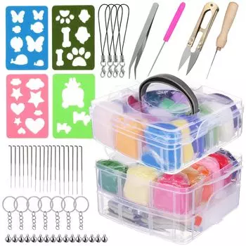 Lurrose Wool Felting Felt Wool Kit Набор для валяния из шерсти Набор для валяния из шерсти с сумкой для хранения 36 цветов 3 г Набор для рукоделия Набор для начинающих из шерсти Набор для ручной работы с