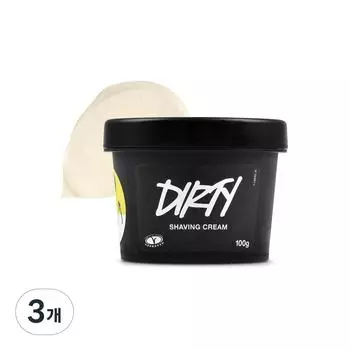 Lush Dirty Shaving Cream, 100g, 3 pieces