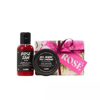[LUSH] Роза - Подарок (Кондиционер для тела Роза Аргана 45г, Розовый джем 100г)