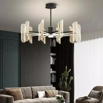 Люстра Гостиная Столовая Спальня Минималистская светодиодная акриловая люстра 6 headlights