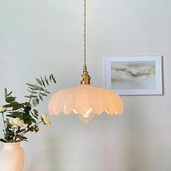 Люстра из латунного стекла в скандинавском стиле, винтажная лампа для бара и гостиницы B&B, ресторана, прикроватная лампа, творческая личность, лампа для спальни в кафе чистый