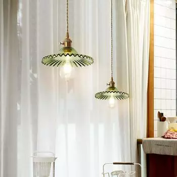 Люстра из латунного стекла в скандинавском стиле, винтажная лампа для бара и гостиницы B&B, ресторана, прикроватная лампа, творческая личность, лампа для спальни в кафе чистый