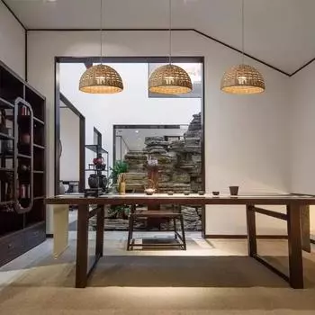 Люстра из лозы, светодиодная подвесная лампа-навес, многофункциональная, для украшения ресторана, бара, освещение для гостиной