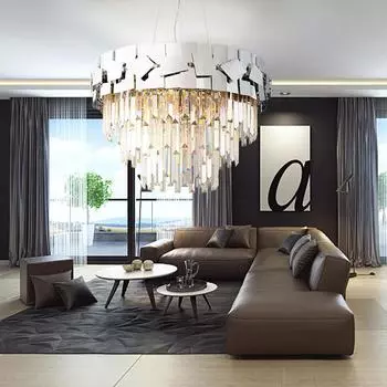 Люстра из скандинавского хрусталя, новинка 2024 года, домашний декор, винтажная потолочная люстра, роскошные золотые люстры, светодиодные лампы для гостиной, столовой