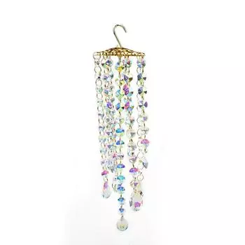 Люстра колокольчики 21 см для домашнего декора комнаты красочные хрустальные колокольчики уличные садовые украшения для заднего двора патио газон подарки синий