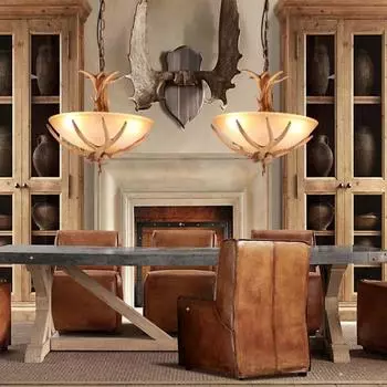 Люстра с рогами, винтажная люстра для спальни, кафе, ресторана, барный держатель для карт, люстра, люстра с рогами, кабина белый