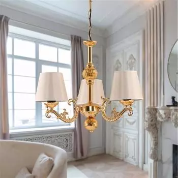 Люстра Safir Light Riga Zamak Cream 3Piece Gold