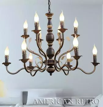 Люстра, светильник для гостиной, двухуровневая люстра для лестницы, современная креативная и персонализированная двухслойная люстра с 12 головками и разветвлением 12 headlights