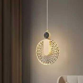 Люстра у кровати в спальне, роскошный современный минималистский подвесной светильник для гостиной в главной спальне 1 Headlight