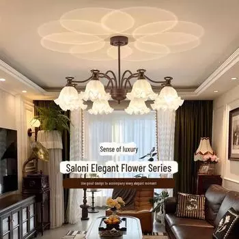 Люстра в стиле французского средневековья «Ландыш» для гостиной, спальни или зала Tri-color Light