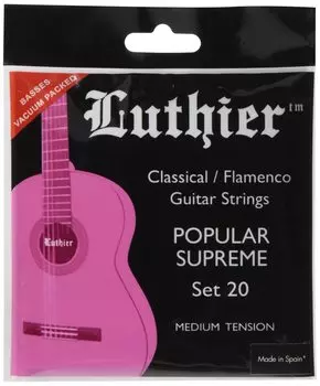 Luthier ClassicalFlamenco Guitar Strings LU-20 Red Set (Medium)