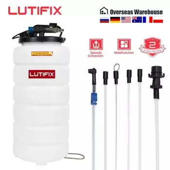 LUTIFIX 15L пневматический маслооткачивающий насос для замены масла в автомобиле вакуумный маслооткачивающий инструмент для ручной замены охлаждающей жидкости трансмиссии CHINA
