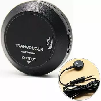 Luvay Piezo Pickup Cello Подходит для контактного микрофона. Клейкий материал может быть простым. Не требует сверления. Не требует питания. Гитара, укулеле, скрипка, мандолина, чёрный