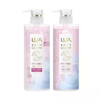 LUX Bath Glow Shampoo Treatment Set 490g each Repair & Shine Water Retention Beauty Damage Repair