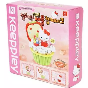 Люкс Sanrio Block Hello Kitty с яблочным кексом, 1 шт.