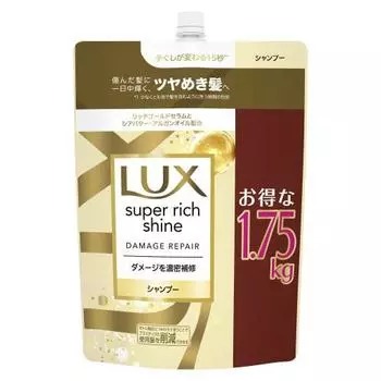 LUX Shampoo Large Capacity Refill 1.75kg Super Rich Shine Damage Repair [.co.jp Limited]