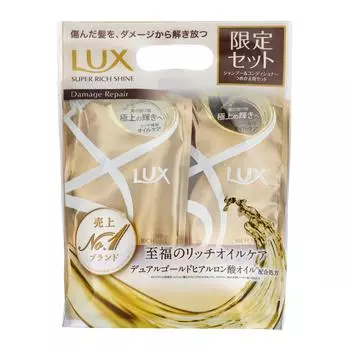 Lux Super Rich Shine Damage Repair Шампунь-кондиционер Сменный набор и (330г+330г)