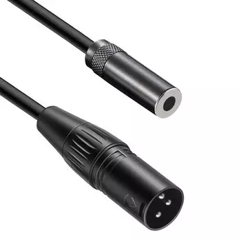 Luxferre XLR-конвертер микрофонного терминала, кабель-переходник XLR в стерео мини-штекер, совместимый с кабелем «мама» - XLR 3,5 мм, 3,5 мм и т. д.. 3,5 мм ФМ